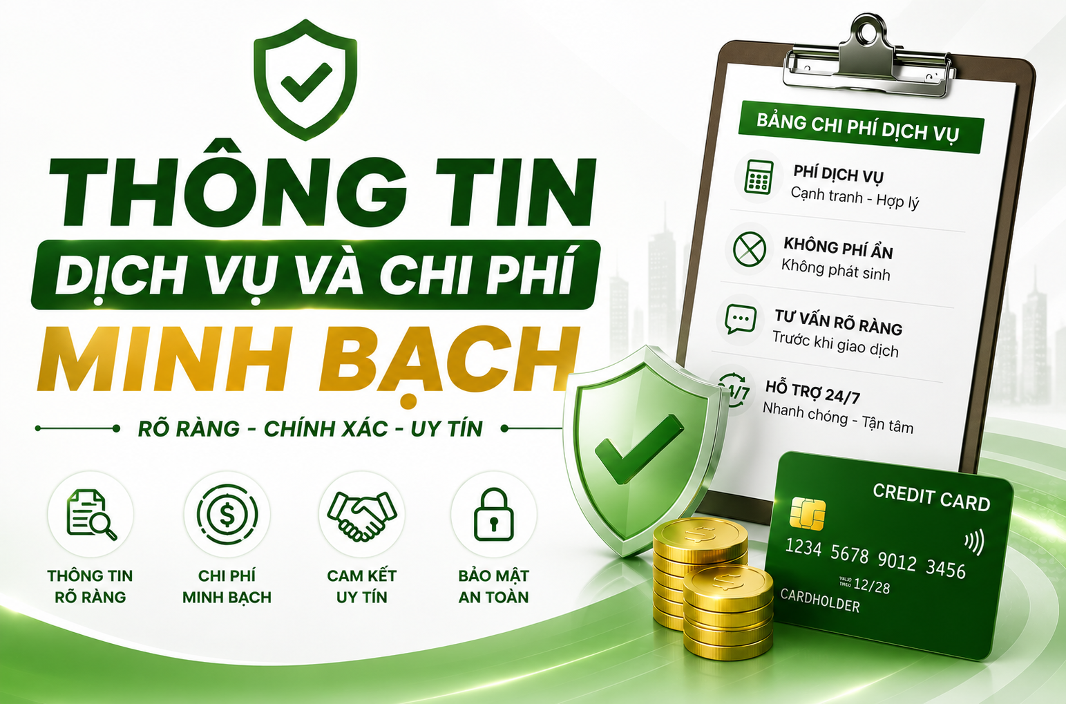 Thông Tin Dịch Vụ Và Chi Phí Minh Bạch